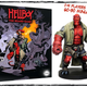 Box art for Hellboy: The Board Game and a painted version of one of the figurines included with the game.